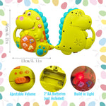 Baby Music Toys 12-18 Months, Animal Baby Piano Musical Light Infant Toys Toddlers Early Education Birthday Gift for 1 2 Year Old Girls Boys (Dinosaur)