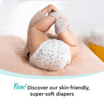 LILLYDOO Diapers - Size 2 (9-18 lbs), Half-Monthly Supply (100 Count), Skin-Friendly, Ultrasoft, Chlorine-Free & Absorbent Baby Diapers
