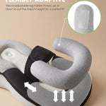Kaatnii Tummy Time Pillow Baby Lounger Pillow Reduce Spit-Up Anti Overflow Design for Baby Comfort and Feeding Support