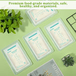 18 Pcs Clear Flat Breast Milk Freezer Storage Organizer Space Saving Breastmilk Storage Breastmilk Freezer Tray Breastfeeding Bag Organization, 7.48 x 5.11 x 0.67 in