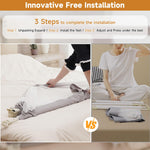 BabyAlly Quick Assembled Bed Rail for Baby, Foldable Toddlers Bed Rails, Height Adjustable Bed Rail Guard, Steady and Safty for King Size Bed (2 Sides 78.7"+1 Side 74.8'')