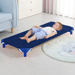 Standard Size Daycare/Pre-School Cot Sheet, Navy Breathable Microfiber Nap Sheet for Boys & Girls, 23" x 51
