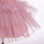 IMEKIS First Birthday Outfit Girl: Butterfly Dress for Toddler 2nd 3rd 4th 5th Birthday Cake Smash Photoshoot Kids Princess Formal Baby Tulle Party Wedding Gowns Dusty Pink Butterfly 12-18 Months