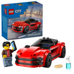 LEGO City Red Sports Car Toy - Building Toy for Kids, Boys and Girls, Ages 5+ - Educational Gift for Birthdays and Holidays - Includes Driver Minifigure and Other Accessories - 60448