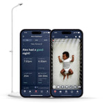 Nanit Pro Smart Baby Monitor & Wall Mount – 1080p Secure Wi-Fi Video Camera, Sensor-Free Sleep & Breathing Motion Tracker, 2-Way Audio, Sound & Motion Alerts, Night Vision, and Breathing Band - White