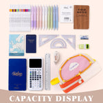 CICIMELON Large Capacity Pencil Case, Cute Aesthetic Pencil Pouch with 3 Compartments, Big Pencil Bag Organizer for School Supplies, Pen Holder for Kids, Girls, Boys, Students