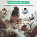 Simyke 1080p Smart 2Camera Video BabyMonitor,Wifi On/Off Switch,2.8" inch Display or WiFi Remote Access,NightVision,1500ft Long Range,2-Way Talk,Sound Alert,Temperature Sensor,Lullabies Feeding Remind