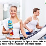 SELEWARE Portable Stackable Food Storage Containers for Snacks Formula Powder and Drinks Twist Lock System Airtight Leak-proof BPA and Phthalate Free 4 Piece Jars 31oz Blue