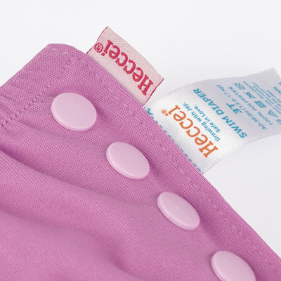 HECCEI Baby Swim Diapers (Pink, 6-12 Months)