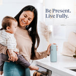 Lifefactory 16-Ounce Stainless Steel Vacuum-Insulated Tumbler, Stone Gray