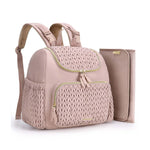 mommore Diaper Bag Small Diaper Backpack Stylish Toddler Baby Mini Maternity Bags Travel Backpacks with Insulated Pockets, Changing Pad, Stroller Straps