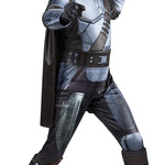 STAR WARS The Mandalorian Official Youth Halloween Costume - Padded Jumpsuit with Gloves, Detachable Cape, Plastic Mask