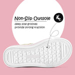 K KomForme Toddler Sneakers for Boys and Girls Dual Hook and Loops Sneakers Baby Canvas Shoes Colorful