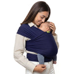 Boba Baby Wrap Carrier – Original Baby Sling Carrier for Newborns (7–35 lbs), Soft, Secure, Hands-Free & Ergonomic, Ideal for Comfortable Bonding, New Parents (Navy Blue)