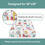 Moonlightfamily 3 Inch 38" Lx26 W Mattress, No Gaps Edge Reinforcement High Density Foam, Odorless and Steady, Certipur-us and Oeko -tex Certified, Princess