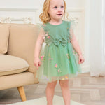 Renotemy Baby Girl Flower Dress Summer, Tutu Tulle Boho Princess Wedding Birthday Party Dresses for Infant Girls 0-18 Months