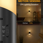 Lyridz LED Night Lights Plug into Wall with Motion Sensor, 1-150LM Dimmable Plug-in Nightlight Indoor for Bedroom, Bathroom, Hallway, Stairs, Pet House, Toilet, 2 Pack