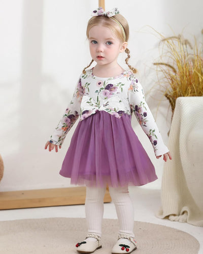 Baby Girl Dress Newborn Toddler Girl Fall Winter Dress Tutu Tulle Dresses for Girls