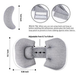 Chilling Home Pregnancy Pillow, Maternity Pillow for Pregnant Women, Pregnancy Pillows for Sleeping Portable, Pregnancy Wedge Pillow, Body Pillow Support for Back, Belly, Waist, Grey