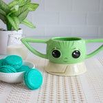 STAR WARS: The Mandalorian Grogu Sculpted Ceramic Mug | BPA-Free Large Coffee Cup For Espresso, Caffeine, Beverage | Home & Kitchen Essentials, Cute Baby Yoda Gifts and Collectibles | Holds 20 Ounces