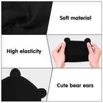 6 Pieces Newborn Baby Hat Bear Ears Infant Caps Baby Boy Girl Toddler Hats Infant Beanie Caps for 0-3 Months (Classic, Black White, Black, Gray, Brown, Royal Blue, Dark Green)