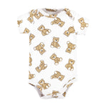 Hudson Baby Unisex Baby Cotton Bodysuits, Teddy Bears 5-Pack, 0-3 Months