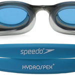 Speedo Unisex-child Swim Goggles Hydrospex Ages 6-14, Grey/Blue