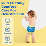 ALVABABY Swim Diapers 3pcs Baby & Toddler Reusable Waterproof Swimming Diaper for Boy's and Girl's for Swim Classes 3XBS03-2-3T