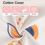 CrystCare Nursing Pillow for Breastfeeding & Bottle Feeding –Breastfeeding Pillow with Adjustable Waist Strap, Feeding Pillow for Tummy Time,Removable Cotton Cover for Mom Comfort (Forest)