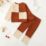 Baby Girl Outfits Infant Clothes Brown Long Sleeve Shirt Cute Tops Sweatpants Casual Pants 2 Piece Set 6 9 12 Month Baby Clothes Kids Girl Clothing