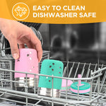 Tronco Stainless Steel Sippy Toddler Cups, 10 oz Mason Jar Kids Smoothie Cups with Silicone Sleeves & Spill Resistant Flexible Straw, BPA-Free, Dishwasher Safe, Snack Cup for Toddlers