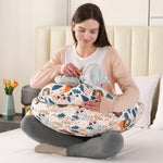 BATTOP Nursing Pillow for Breastfeeding with Removable Cover, Feeding Pillow for More Support for Mom, Adjustable Waist Strap Breastfeeding Pillow, Bottle-Feeding