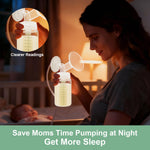 6PCS Breastmilk Storage Bottle for Momcozy Breast Milk Cooler 22oz, Wide-Neck Baby Bottles for Pumping Fit Spectra Flange, Spectra Collection Bottles for Fridge, Breastfeeding Essential, 10 oz