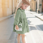 Mioglrie Toddler Girl Fall Dress Baby Girl Winter Clothes 6 12 18 24 Months Outfit Cute Dresses for Girls with Satchel