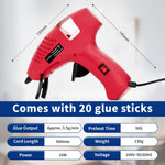 Mini Hot Glue Gun for Kids & Adults - School Craft Kit, High Temperature Melting Gun for Holiday Decorations, DIY Art Projects & Creative Hobbies