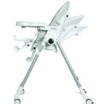 Peg Perego Prima Pappa Zero 3 - High Chair - for Children Newborn to 3 Years of Age - Made in Italy - Linear Grey (White & Grey)