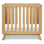 Davinci Otto 3-in-1 Mini Baby Crib with 4 Inch Mattress Included - GREENGUARD Gold Certified - Baby Crib Convertible to Toddler Bed & Daybed - 4 Adjustable Heights - Easy to Assemble - Honey