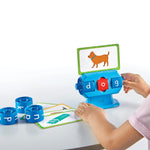 hand2mind Beginning Word Builder, CVC Word Games, Spelling Toys for Kids 3-5, Learning How to Read, Sight Words Flash Cards, Kindergarten Learning Activities, Science of Reading Manipulatives