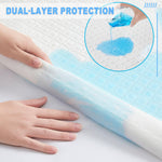BALEINE Waterproof Queen Mattress Protector, Breathable 3D Air Fabric Cooling Smooth Soft Washable Mattress Cover with 8''-21'' Deep Pocket
