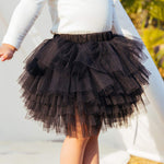 Colorful Childhood Baby Girls Tutu Skirt Toddler 6 Layered Tulle Tutus 1-8T Black Size 12-24 Months