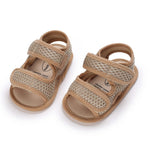 RVROVIC Baby Boys Girls Sandals Premium Infant Summer Outdoor Shoes PU Lightweight Soft Anti-Slip Sole Toddler Prewalker(6-12 Months Infant,A1-Khaki)