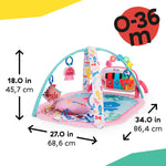 Baby Einstein Ocean Explorers 4-in-1 Kickin Tunes Jellyfish Jamboree Music & Language Discovery Gym, Pink, Ages 0 Months and Up