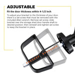 6" L-Handle Lock kit-Hurrikom Shed Door Latch with 5 Keys, 6" Stem Shed T-Handle Lock Kit for Sheds Doors, Playhouses, Chicken Coops,Camper, RV, Garage Door(Black)
