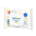 Johnson's Baby Disposable Hand & Face Cleansing Wipes, Pre-Moistened Wipes Gently Remove 99% of Germs & Dirt from Delicate Skin, Paraben-, Phthalate- & Alcohol-Free, Hypoallergenic, 25 Count