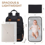 Qualyphant Extra Large Diaper Bag for 2 Kids - Expandable 35L Twin Diapers Bags Backpack with 4 Insulated & 16" Laptop Pocket & 2 Compartments - Big Baby Backpacks - Travel Pañaleras Para Bebe, Unisex