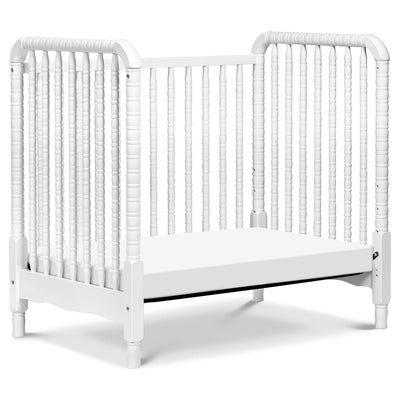 Davinci Jenny Lind 3-in-1 Convertible Mini Crib in White, Removable Wheels, Greenguard Gold Certified