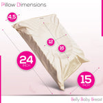 Belly Baby Breast Pillow - Belly Pillow, Pregnancy Pillow for Stomach Sleepers, Belly Sleeper, Maternity Face Down Pregnancy Pillows for Sleeping on Stomach, Organic Cotton Washable Cover, Made in USA