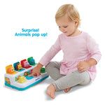 Kidoozie Pop ‘n Play Animal Friends, Pop Up Activity Toy for Learning Colors, Numbers, Animal Names and Sounds; Suitable for Toddlers Ages 12 Months and Older, Small