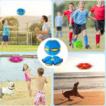 Magic Bouncing Ball, Magic Flying Saucer Bouncy Ball, Pop up, Dual Form Freely Switchable Toy with 6 Light, Parent-Child Interaction, Suitable for Indoor & Outdoor