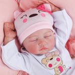 Reborn Baby Dolls Girl - 22 Inch Soft Cloth Body Newborn Girl Doll, Realistic Sleeping Baby Doll That Look Real for Kids Age 3+